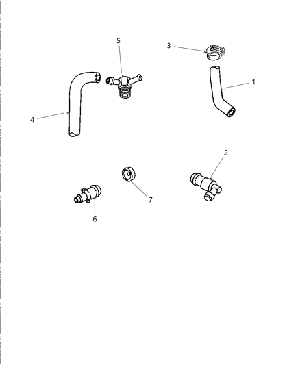 2000 Chrysler Grand Voyager Crankcase Ventilation Diagram 1