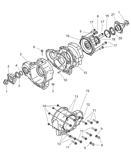 2006 Dodge Magnum Case & Related Parts Diagram