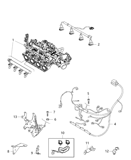 2020 Jeep Compass Clip Diagram for 68232131AA