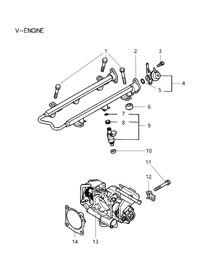 2005 Chrysler Sebring Coupe Fuel Rail Diagram 2