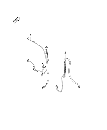 2016 Ram ProMaster City Wiring, Rear Doors Diagram