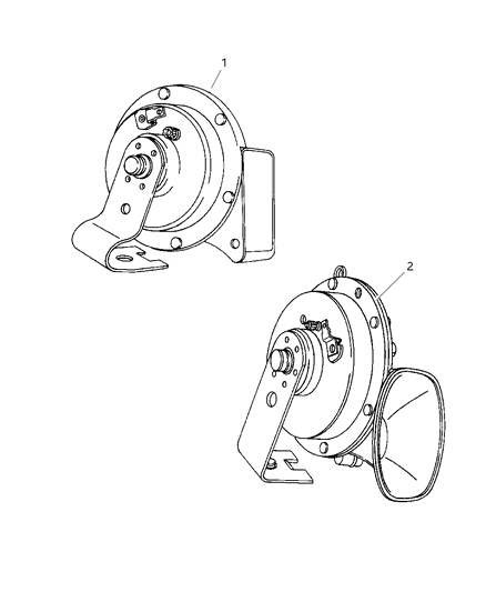 1999 Chrysler Sebring Horn Diagram for 4671684AA