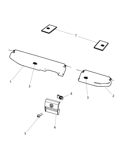 2012 Ram 2500 Load Floor, Cargo Diagram