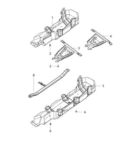 2012 Jeep Wrangler Shield-Transfer Case Diagram for 68084722AA