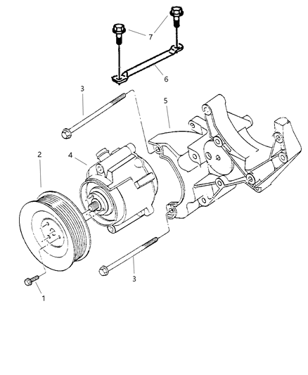 1999 Dodge Ram 2500 Quad & Club Cab Air Pump Diagram