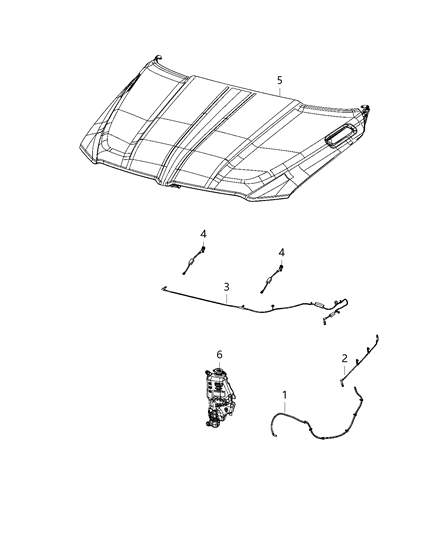 2021 Ram 1500 Washer System, Front Diagram 1