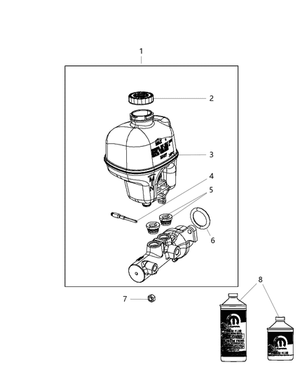 2011 Ram 2500 Brake Master Cylinder Diagram 2