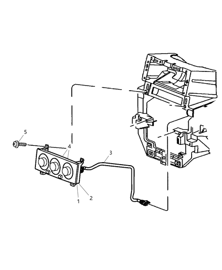 2003 Jeep Grand Cherokee Control, Heater And Air Conditioner Diagram