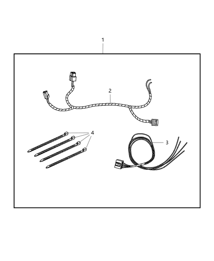 2008 Jeep Commander Adapter-Trailer Tow Diagram for 82210512