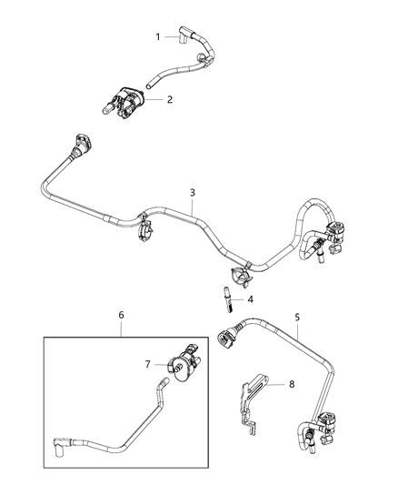 2018 Jeep Grand Cherokee Emission Control Vacuum Harness Diagram