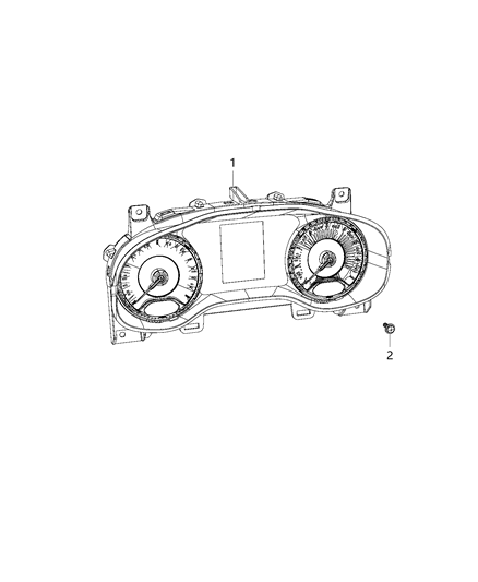 2017 Jeep Renegade Cluster-Instrument Panel Diagram for 6LW57KXHAA