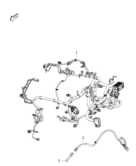 2016 Jeep Renegade Cord-Engine Block Heater Diagram for 68277297AA