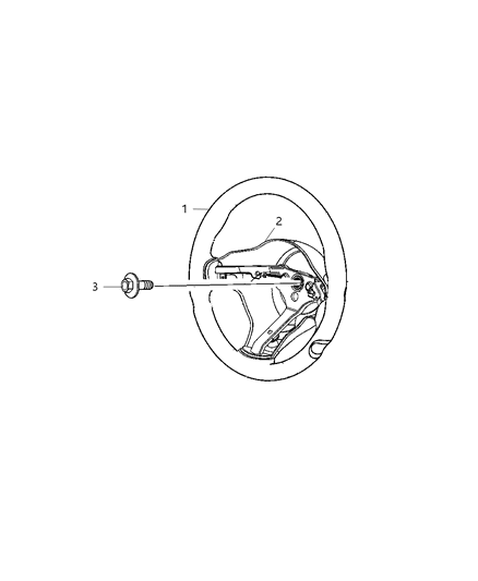 2008 Dodge Viper Steering Wheel Assembly Diagram