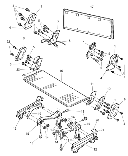 2000 Chrysler Town & Country Holder-Grocery Bag Diagram for RH871C3AA