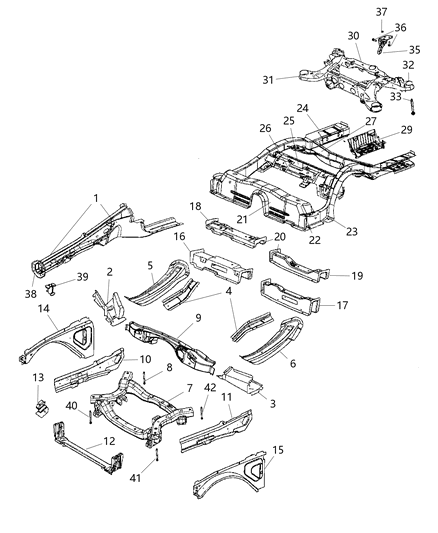 2015 Dodge Charger NUT/RIVET-HEXAGON Drive Diagram for 6507091AA