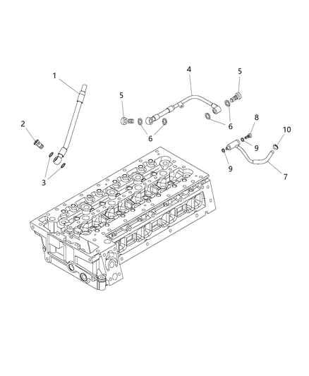 2016 Ram ProMaster 2500 Tube Diagram for 68226950AA