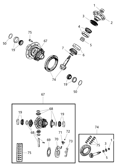 2019 Jeep Wrangler Differential Assembly Diagram 2