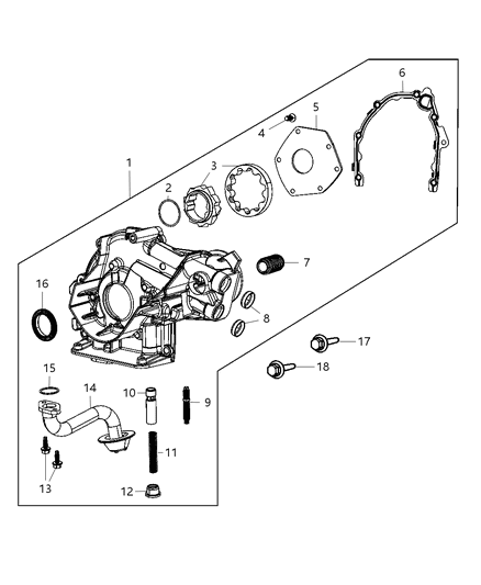 2012 Dodge Dart Bolt-HEXAGON Head Diagram for 6106004AA