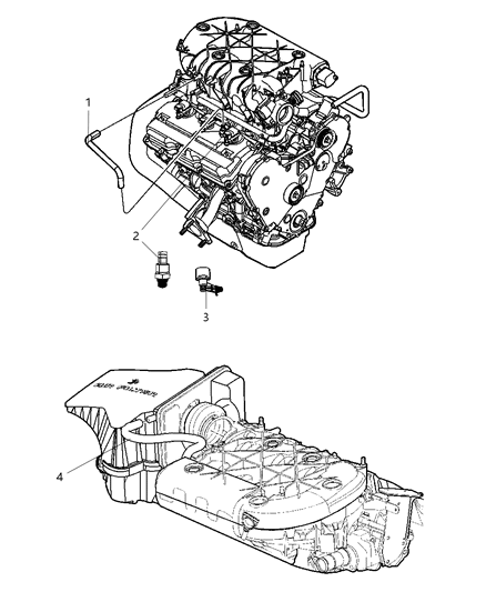 2007 Chrysler Pacifica Hose-Air Make-Up Diagram for 4892170AA