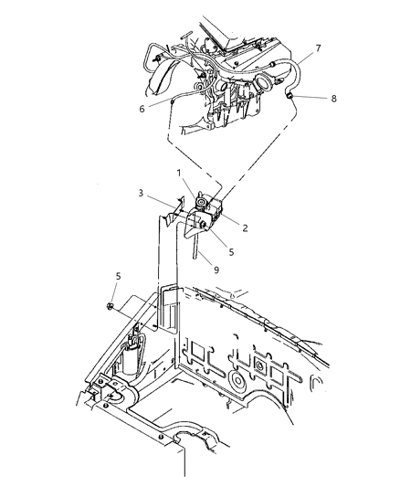 2002 Chrysler Prowler Tank - Coolant Diagram