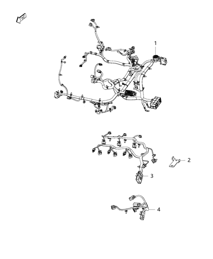 2017 Chrysler 200 Wiring-Engine Diagram for 68305541AE