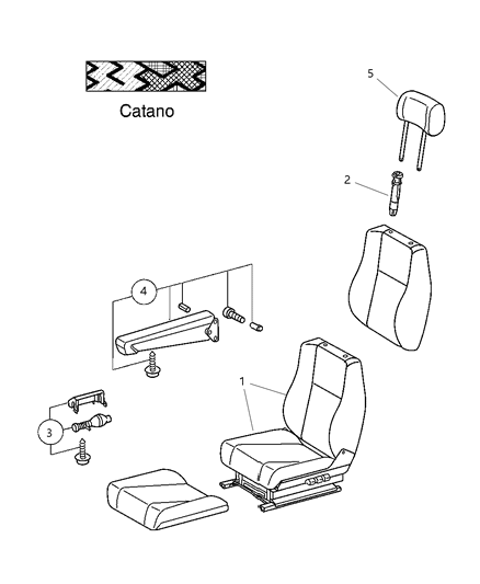 2006 Dodge Sprinter 2500 Front Seat - Catano Diagram