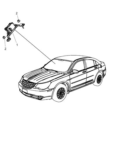 2009 Chrysler Sebring Sensors - Steering & Suspension Diagram