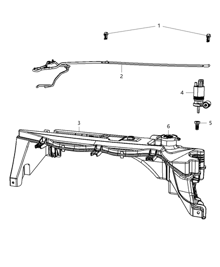 2012 Jeep Liberty Front Washer System Diagram 1