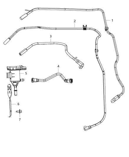 2014 Dodge Challenger Vacuum Control Emission Harness Diagram