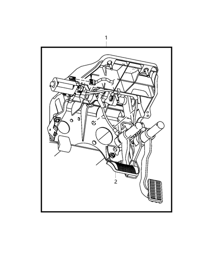 2019 Ram 4500 Pedal, Brake Diagram 1