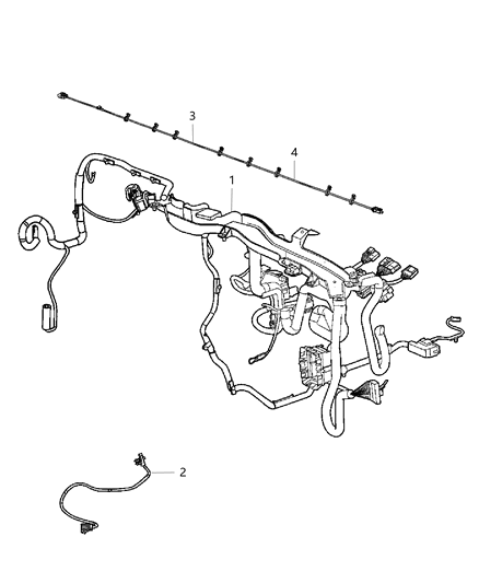 Wiring-Instrument Panel Diagram for 68283479AF