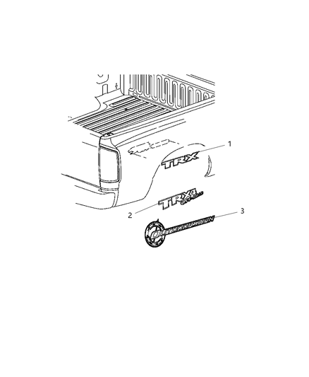 2011 Ram 2500 Decals & Tape Stripes Diagram