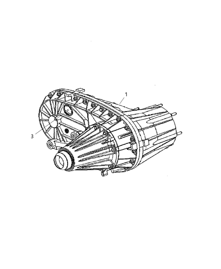 2007 Dodge Ram 3500 Transfer Case Assembly And Identification Diagram 1