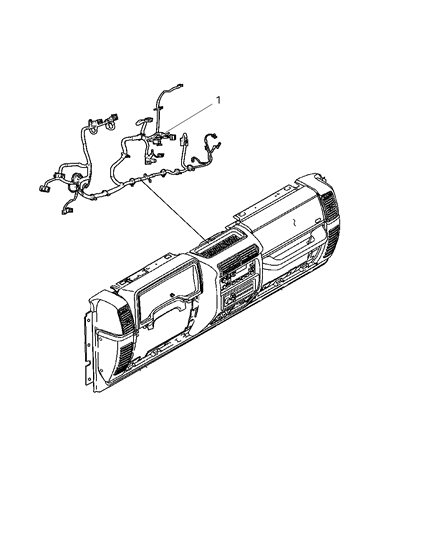 2008 Jeep Wrangler Wiring-Instrument Panel Diagram for 68030005AB