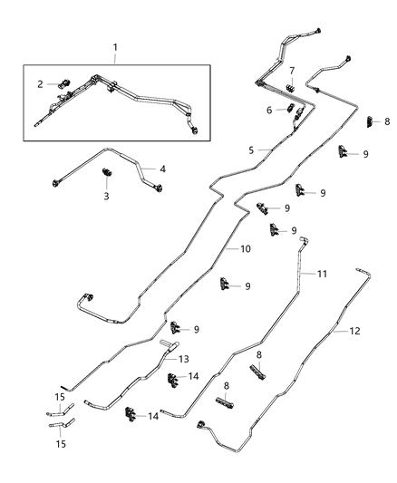 2015 Ram 4500 Tube-Fuel Supply Diagram for 68196398AA