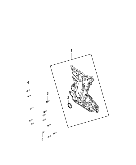 2020 Jeep Wrangler Timing Case Cover Diagram 2