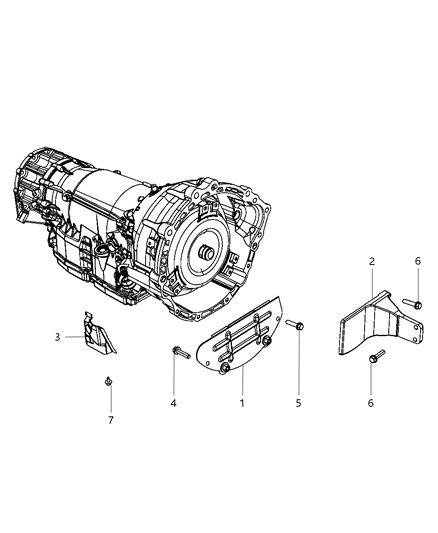 2008 Jeep Grand Cherokee Cover-Engine Diagram for 5037892AA