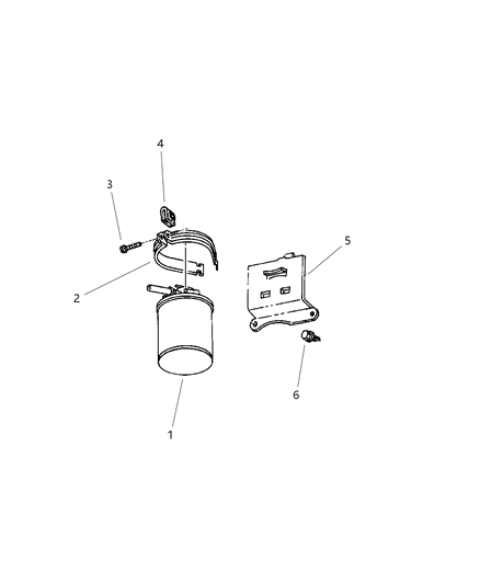 1997 Dodge Ram Van CANISTER-Vapor Diagram for 53030381AB