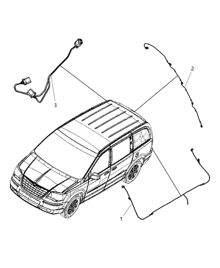 2010 Chrysler Town & Country Wiring Chassis & Underbody Diagram