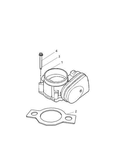 2009 Jeep Grand Cherokee Throttle Body & Related Diagram