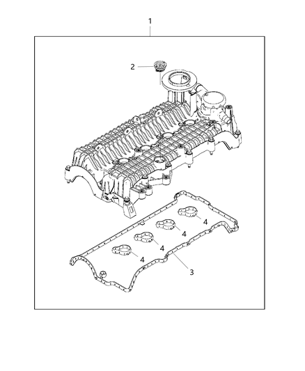 2020 Jeep Renegade Cylinder Head & Cover Diagram 1