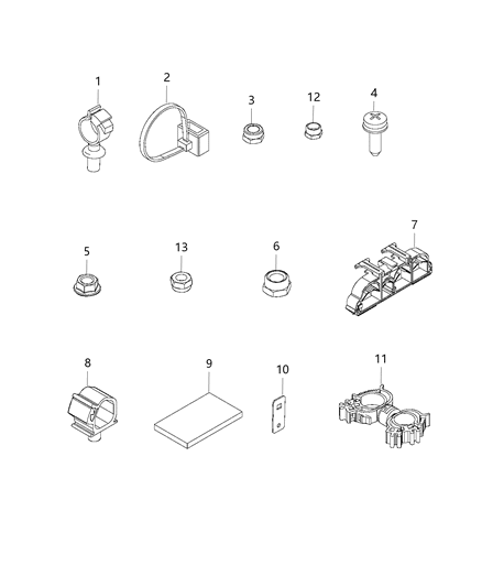 2020 Ram ProMaster City Bracket-Wiring Diagram for 68266483AA