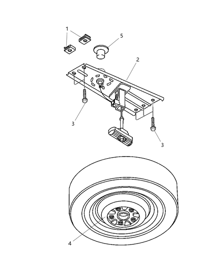 2001 Dodge Grand Caravan Spare Wheel Diagram