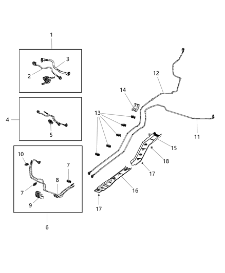 2018 Jeep Compass Bundle-Fuel Line Diagram for 52029711AA