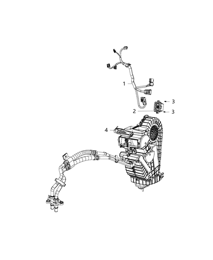 2018 Chrysler Pacifica Wiring, Rear A/C & Heater Unit Diagram