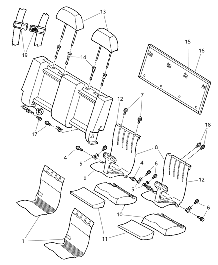 1997 Dodge Caravan Video-Child Seat Diagram for CFNA7210