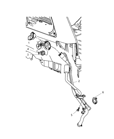 2008 Jeep Grand Cherokee Fuel Filler Diagram for 52124513AA