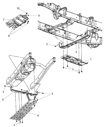 2011 Ram 2500 Shield-Fuel Tank Diagram for 52121265AB