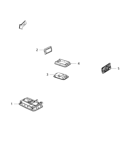 2015 Ram ProMaster City Bulb Diagram for 68096966AA