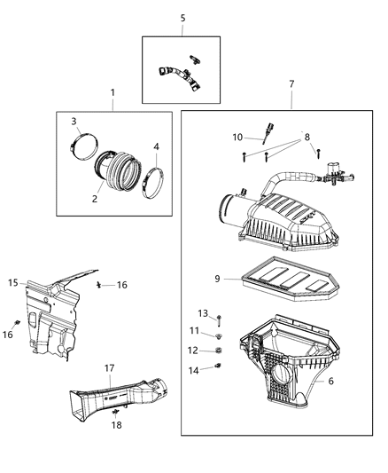 2020 Dodge Charger Bracket-COOLANT Bottle Diagram for 53011048AA